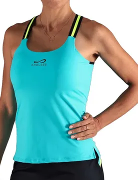T-shirt Sans Manches Glow Blue XS