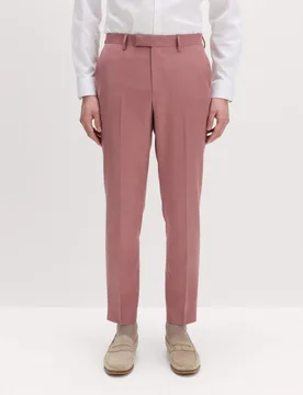 Slim Fit Stretch Ultimate Suit Trousers Dusky Rose male - M&S - FashionsVida