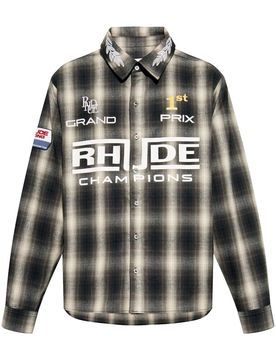 Rhude Men's Racing Funnel Shirt