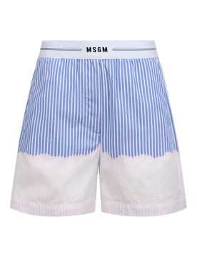 M.S.G.M. Shorts in popeline