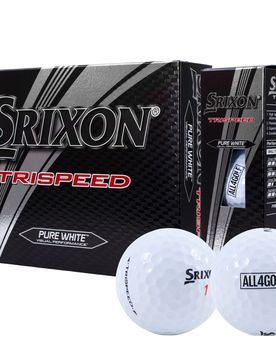 Golfbälle Trispeed x All4Golf - 12er Pack, weiss