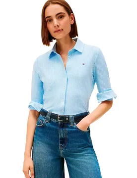 Chemise à Manches Longues 1985 Slim Fit Ithaca Stripe / Vessel Blue 2XS