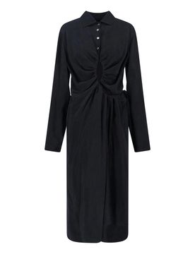 Vestito Midi Drappeggiato