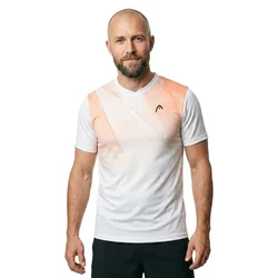 Topspin Short Sleeve T-shirt White / Campfire Orange XL