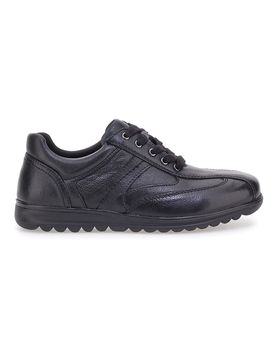 Scarpe stringate nere in vera pelle 1310460 43