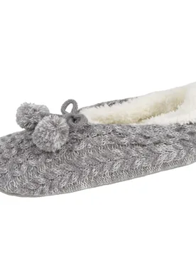 Chaussettes-chaussons maille Gris chiné gris chiné 35/36 - Isotoner - FashionsVida