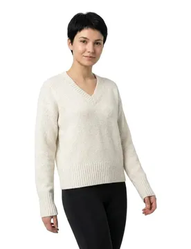 Maglione Con Scollo A V 25127111 Milk S
