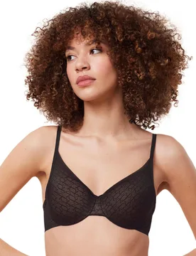 Womens Signature Sheer Padded Bra - Black Polyamide - Size 38f - Triumph - FashionsVida