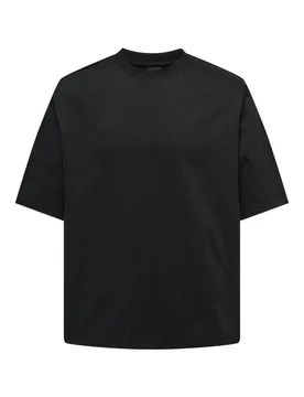 T-Shirt - ONSMILLENIUM OVZ SS TEE NOOS - M bis XL - für Männer - Größe XL - schwarz - Männer - male - ONLY and SONS - FashionsVida