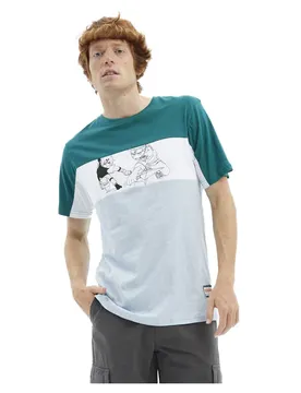 T-shirt à Manches Courtes Na Kunai Teal Green / White / L
