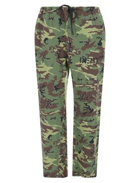 Camo-Print 100% Cotton Trousers