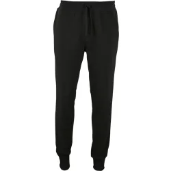 Mens Jake Slim Fit Jogging Bottoms (Black) - Size Large