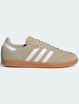 SCARPE SAMBA OG 42 2/3 Khaki Three / Cloud White / Gum - Adidas - FashionsVida