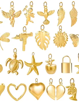 Love Pendant Fruit Marine Organisms Animals Plants Angle Lock Heart DIY Charms Stainless Steel Jewelry Findings Wholesale - Aliexpress - FashionsVida