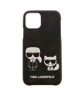 Cover iPhone 11Pro Karl e Choupette nera