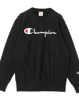 Felpa Leggera Girocollo Uomo Crewneck Sweatshirt Black - Champion - FashionsVida