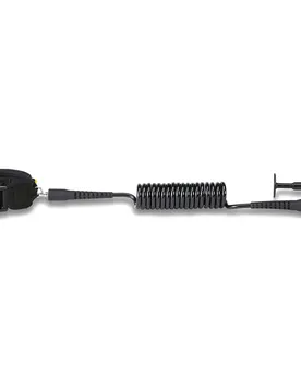 Leash De Surf Coiled Bicep 6.5 Mm Black 120 x 0.65 cm unisex