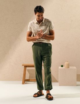Sinsay - Polo con stampa - beige