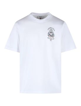 Casablanca T-shirt in cotone bianco
