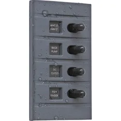 On-off-temp Switch Panel 12v Black One Size unisex