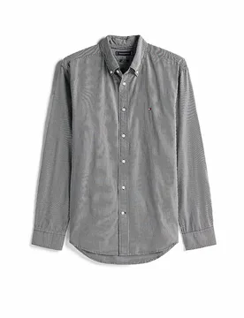 Camicia regular fit grigio S - Tommy hilfiger - FashionsVida