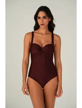 Bañador de mujer brasileño liso con relleno - Lua Morena - FashionsVida