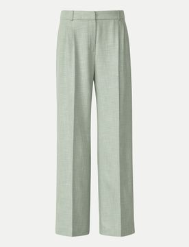 Comma Wide-Leg Hose Grün 36