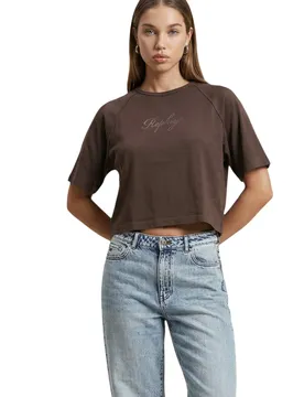 Replay Damen T-Shirt Braun 517200