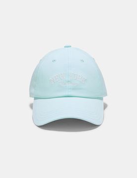 Kappe mit Stickerei Himmelblau OS
