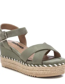 Sandales Compensées 17058 Khaki EU 40