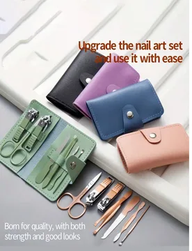 Piezas Juego de manicura, Estuche de herramientas para el cuidado de las uñas de viaje, Cortaúñas para hombres/mujeres, Juego de tijeras de uñas p - Shein - FashionsVida