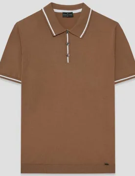 Polo de hombre manga corta tricotado - Roberto Verino - FashionsVida