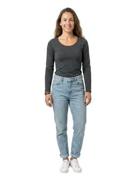 Body A Maniche Lunghe 3506 Dark Grey M