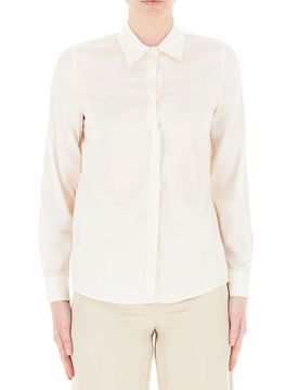 Camicia misto seta AVORIO 44