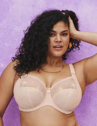 Morgan Lace Wired Side Support Bra DD-K Blush female