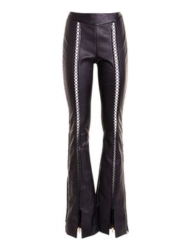 Pantaloni di pelle nera