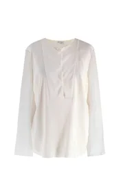 Cream Silk Satin Blouse