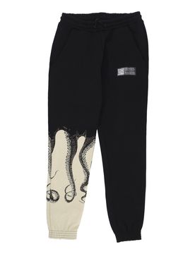 Pantalone Tuta Felpato Uomo Side Sweatpant Black