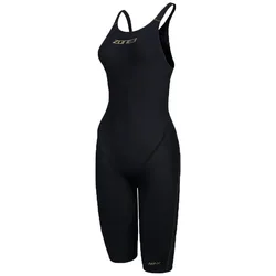 Performance Gold Open Back Competition Swimsuit Black UK 30 Women