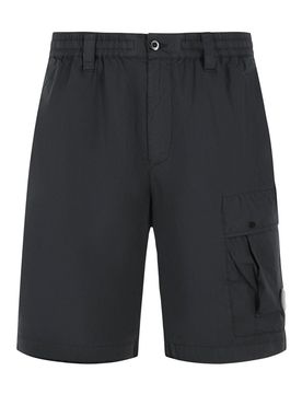 Shorts neri in cotone e nylon