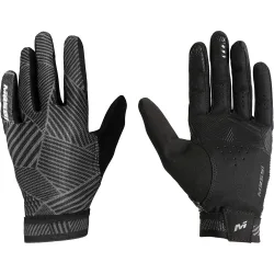 Short track guantes largos ciclismo Negro
