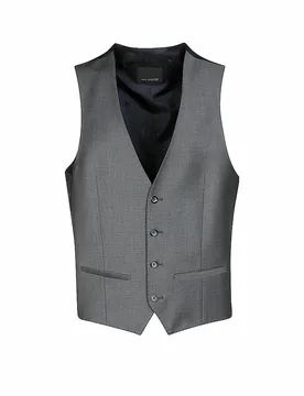 Chaleco de traje Slim Fit gris 56 - Robson - FashionsVida