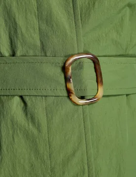 Trench midi de mujer con cuello camisero y cinturón - Maximilian - FashionsVida