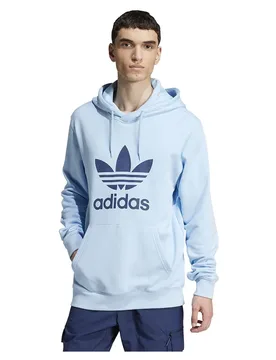 Originals Felpa Con Cappuccio Adicolor Classics Trefoil Clear Sky S - Adidas - FashionsVida