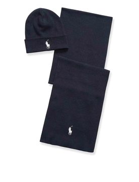 Set Sciarpa E Cappello In Cotone