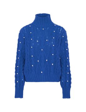 Nascita Jersey azul / blanco perla