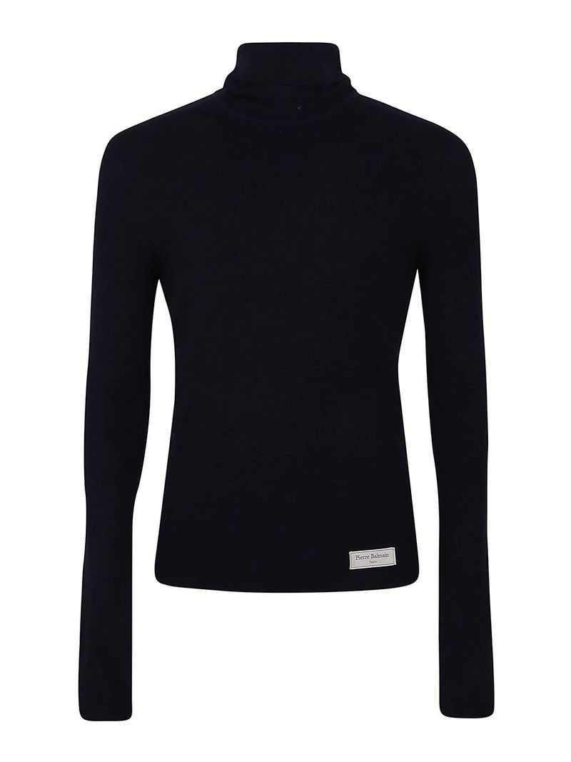Balmain Maglia dolcevita in lana Pb