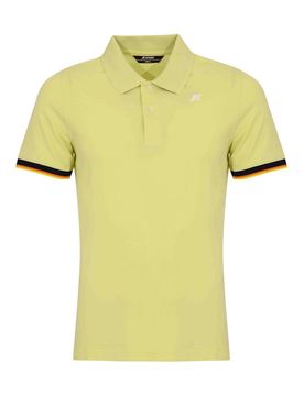 Polo Vincent Pique Slim In Cotone Yellow Lime