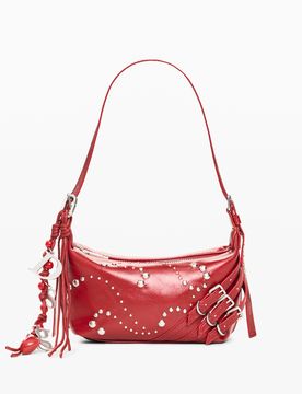 Petit sac bandoulière, , PolyurÉThane, Rouge, U