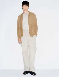 Suede Chore Jacket Sand male